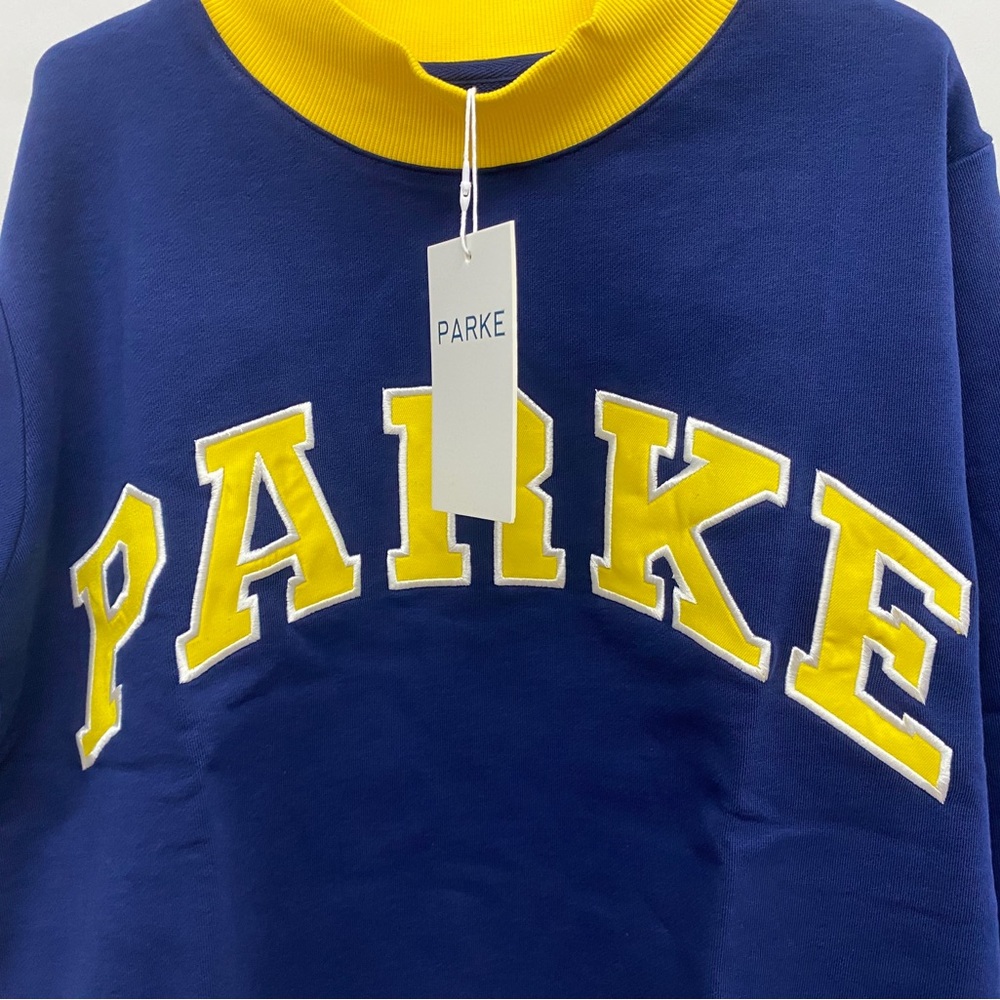 Parke Dark Blue Round-neck Long-sleeved Sports Jacket - Picture 3 of 7